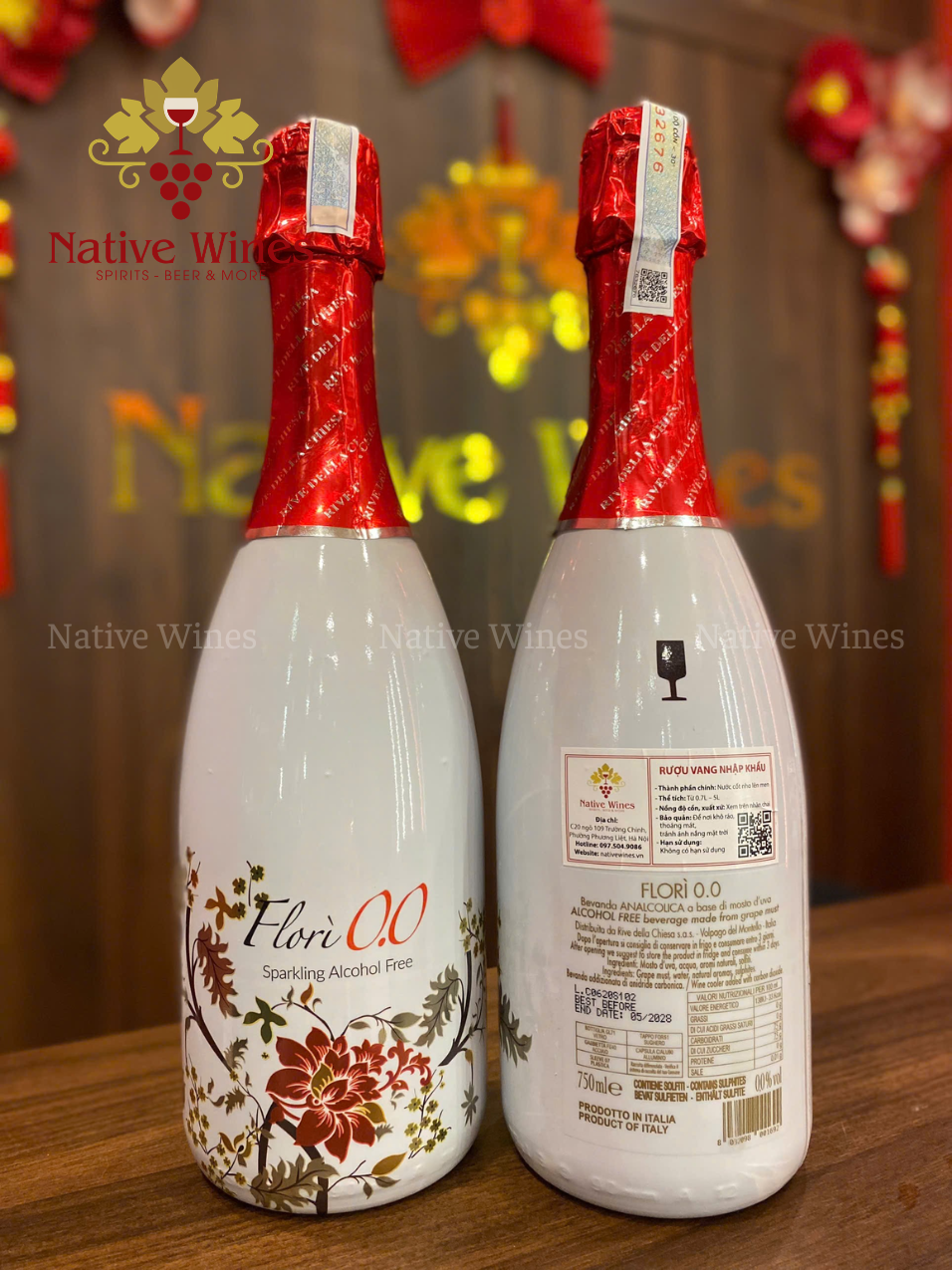 Sparkling không cồn Flori 0.0